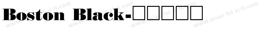 Boston Black字体转换